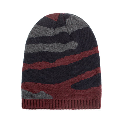 Gorro de Punto Tricolor a Rayas - Pullover Largo y Cálido - Image 6