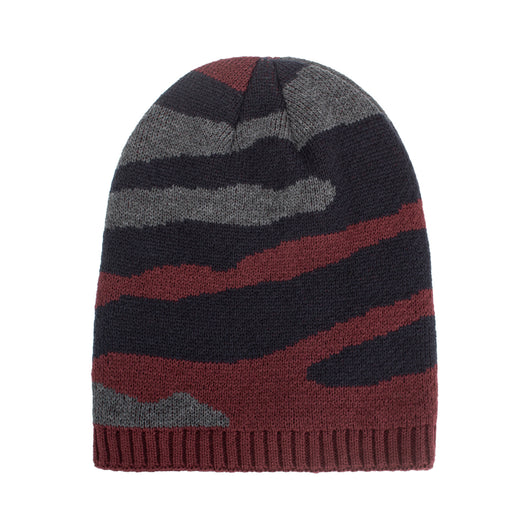 Gorro de Punto Tricolor a Rayas - Pullover Largo y Cálido - Image 6