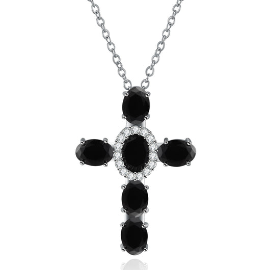 Dije Cruz con Circones Incrustados - Collar Hip Hop Unisex Estilo Europeo - Image 11