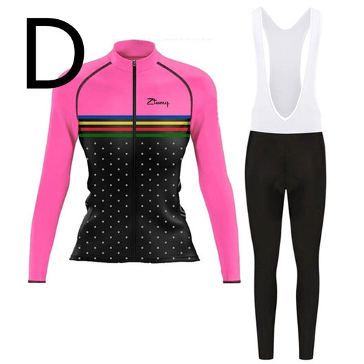 Conjunto Ciclista de Manga Larga con Culotte: Jersey y Pantalón Acolchado para Ciclismo y Trail - Image 17
