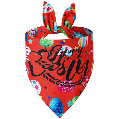 Pañuelo Triangular Absorbente para Mascotas - Diseño Conejito Pascua - Image 11