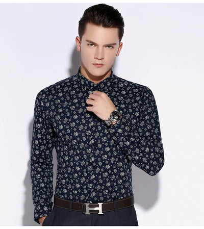 Camisa Casual Slim Fit con Estampado Moderno para Hombre - Image 13