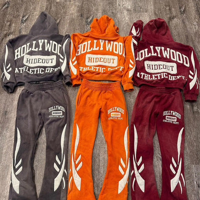 Conjunto de Sudadera y Pantalón Estampado Corte Holgado para Hombre - Image 11