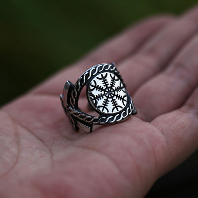 Anillo Brújula Vikingo en Acero Inoxidable para Hombre - Image 4