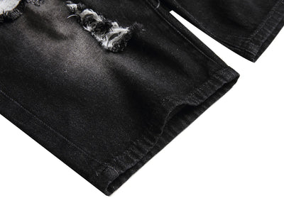 Shorts de Mezclilla Rotos Estilo Europeo y Americano para Hombre - Image 19
