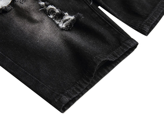 Shorts de Mezclilla Rotos Estilo Europeo y Americano para Hombre - Image 19