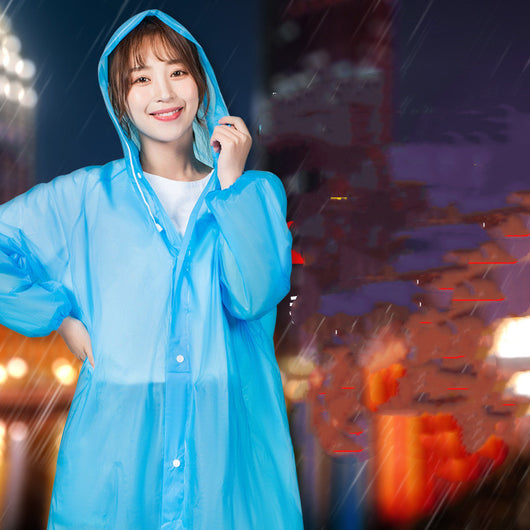 Impermeable Reforzado con Transparencia para Actividades al Aire Libre