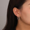 Aretes de Plata Esterlina Minimalistas Estilo Frío