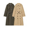 Abrigo Trench Coat Doble Botonadura Elegante para Mujer
