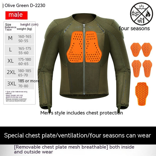 Equipo Protector Antiimpacto para Motociclismo - Ropa Transpirable Unisex Verano - Image 10