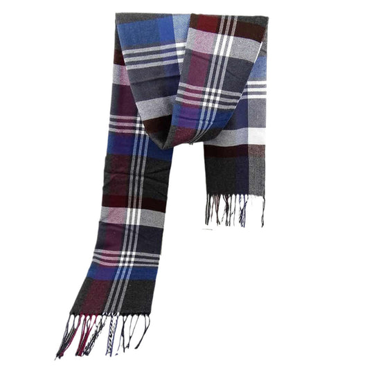Bufanda Reversible a Cuadros para Hombre - Estilo Versátil - Image 46