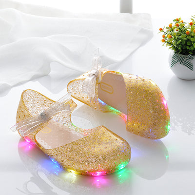 Zapatos Brillantes de Gelatina para Bebé con Moño - Image 7