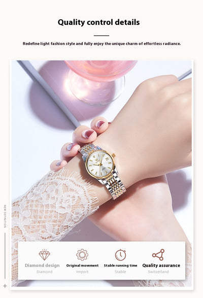 Reloj Mecánico Automático Minimalista Ultradelgado para Mujer - Image 11