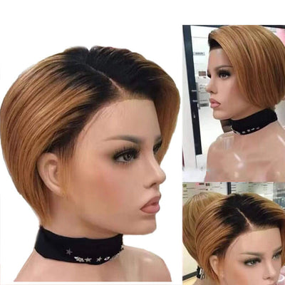 Peluca Corta Reality con Encaje - Cabello Natural - Image 5