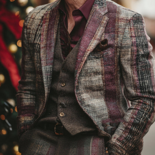 Blazer Floral para Hombre con Estampado Moderno