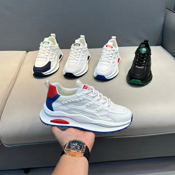 Tenis Blancos Deportivos Transpirables - Zapatillas Ligeras para Correr y Caminar