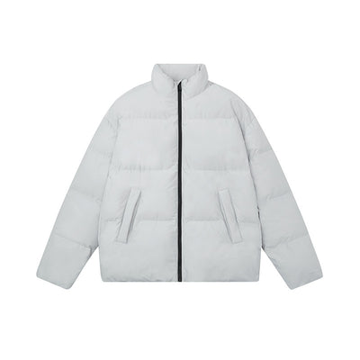 Chaqueta de Plumas de Pato Blanco para Hombre con Cuello de Pie - Image 7