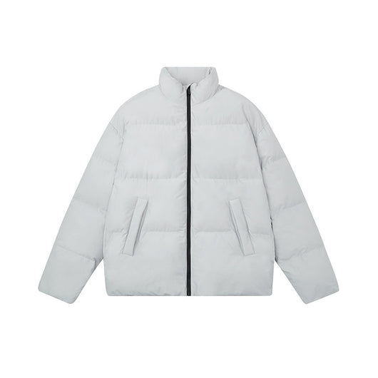 Chaqueta de Plumas de Pato Blanco para Hombre con Cuello de Pie - Image 7