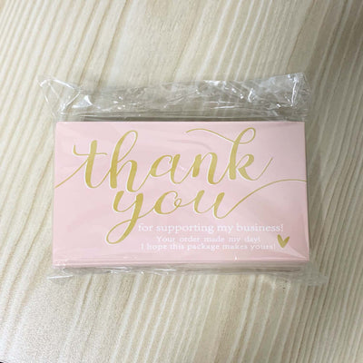 Pack de 50 Tarjetas de Agradecimiento 9cm - Gracias por Apoyar Mi Negocio - Image 8