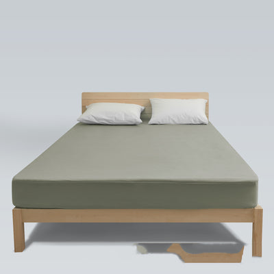 Protector de Cama Impermeable Anti-ácaros Color Sólido - Image 8