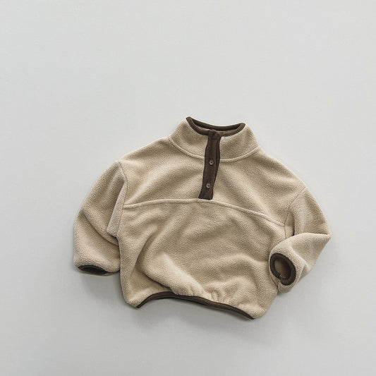 Polera Cálida Estilo Mori Coreano para Niños