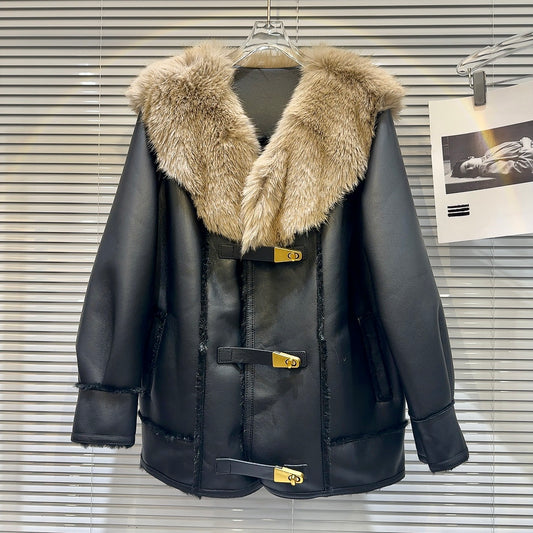 Chaqueta de Cuero Premium para Mujer
