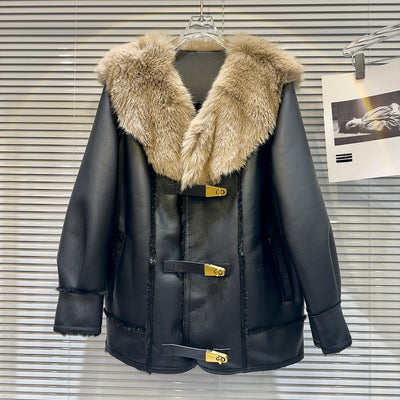 Chaqueta de Cuero Premium para Mujer
