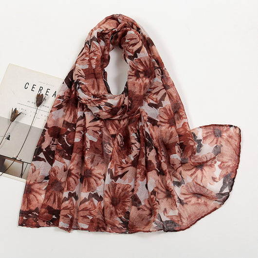Pañuelo de Voile Estampado - Elegancia y Versatilidad - Image 3