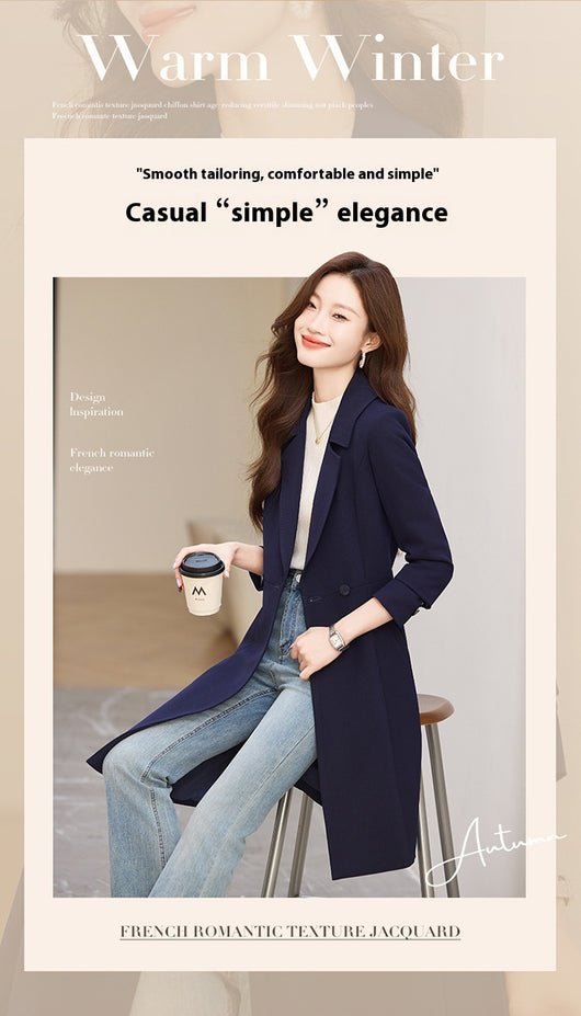 Abrigo Trench Coat Negro para Mujer - Elegancia de Otoño - Image 12