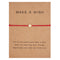 Adjustable Bracelet Paper Card Five Pointed Star Braid Rojo Cross
