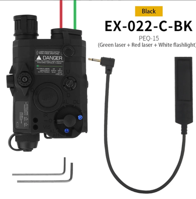 Kit Táctico Profesional CS con Láser y Linterna LED para Cosplay y Producciones