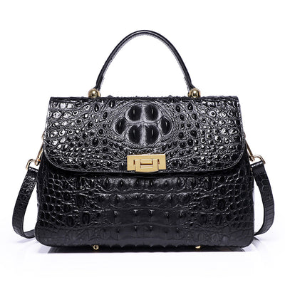Bolso Mensajero de Cuero para Mujer con Patrón de Peces - Image 13