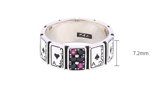 Anillo Clásico Poker Plata 925 Esterlina - Image 13