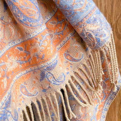 Chal Étnico de Cachemira Artificial para Mujer - Estilo Bohemio - Image 16