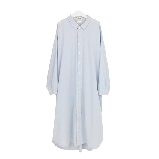 Vestido Camisero Largo de Solapa Minimalista para Oficina - Image 6