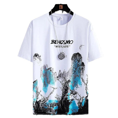 Camiseta Deportiva Hombre Diseño Pintura Tinta Transpirable - Image 5