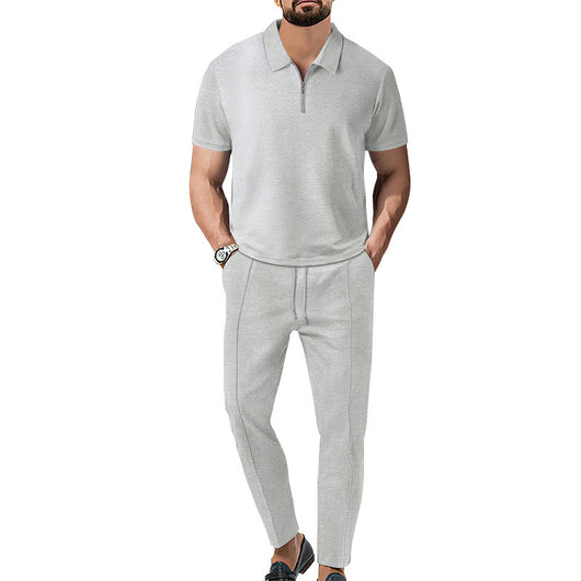 Traje Ejecutivo de Textura Waffle con Solapa Clásica - Diseño Monocromo - Image 15