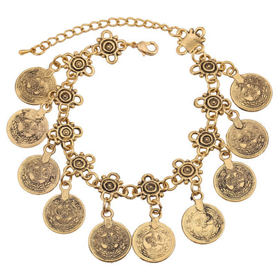 Pulsera de Monedas Retro con Borlas Estilo Europeo y Americano - Image 6