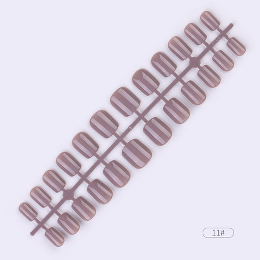 Uñas Postizas Adhesivas de Colores Sólidos - Set de 24 Piezas - Image 12