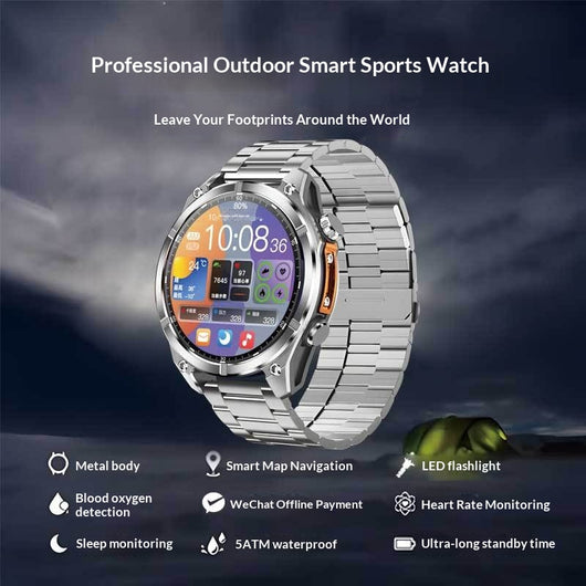 Smartwatch Deportivo con Lámpara Integrada para Running y Senderismo - Image 5