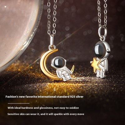 Collar de Pareja Proyección Astronauta - Diseño Unisex - Image 8