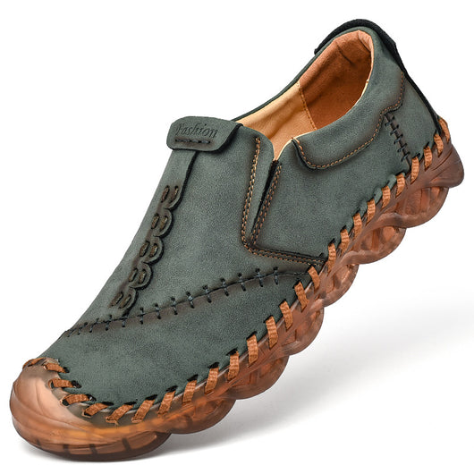 Zapatos Casuales de Cuero Artesanal Transpirable para Hombre - Image 5