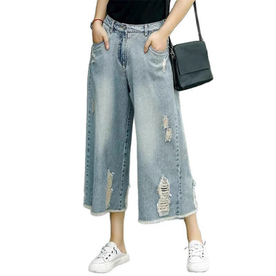 Pantalón Ancho Cintura Alta Retro Estilizante - Image 5