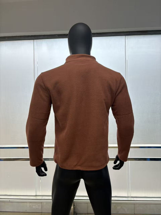 Suéter Casual de Cuello Alto con Cierre Frontal para Hombre - Otoño Invierno - Image 14