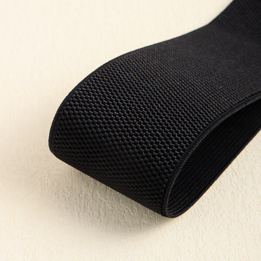 Cinturón Elástico Retro para Mujer con Hebilla Cuadrada Metálica Negro - Image 9