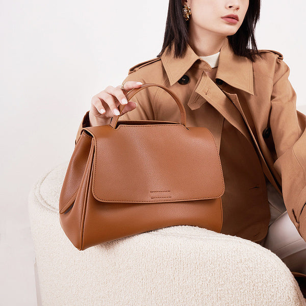 Bolso Bandolera de Cuero Genuino para Mujer - Estilo Casual y Elegante