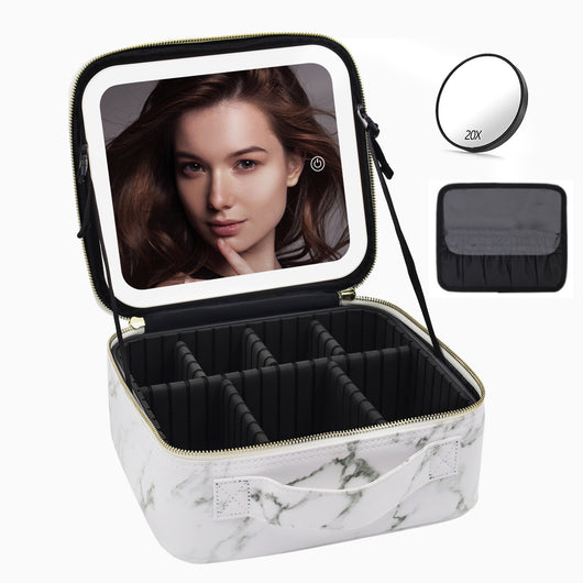 Maletín de Maquillaje Profesional con Espejo LED y Gran Capacidad de Almacenamiento - Image 28