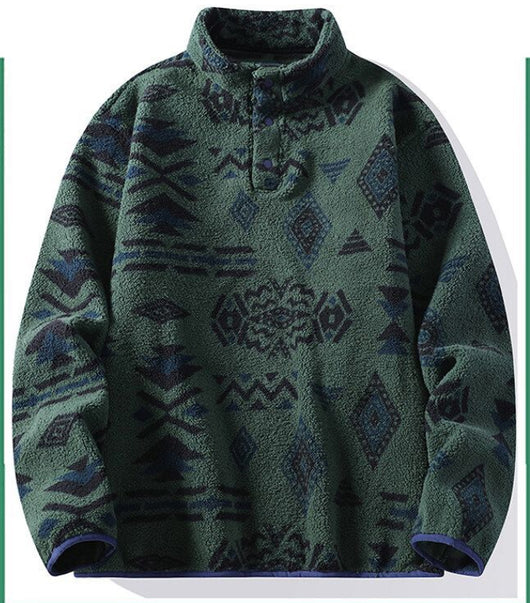 Polo Retro Tie-Dye con Cuello Alzado para Hombre - Image 9