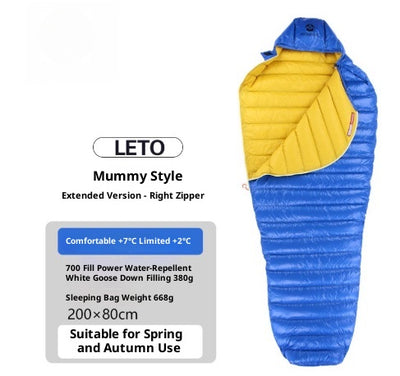 Saco de Dormir Ultraligero Plumón de Ganso para Camping - Image 3