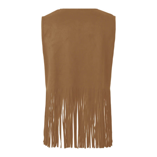 Chaqueta de Gamuza sin Mangas con Flecos y Remaches para Mujer - Image 14